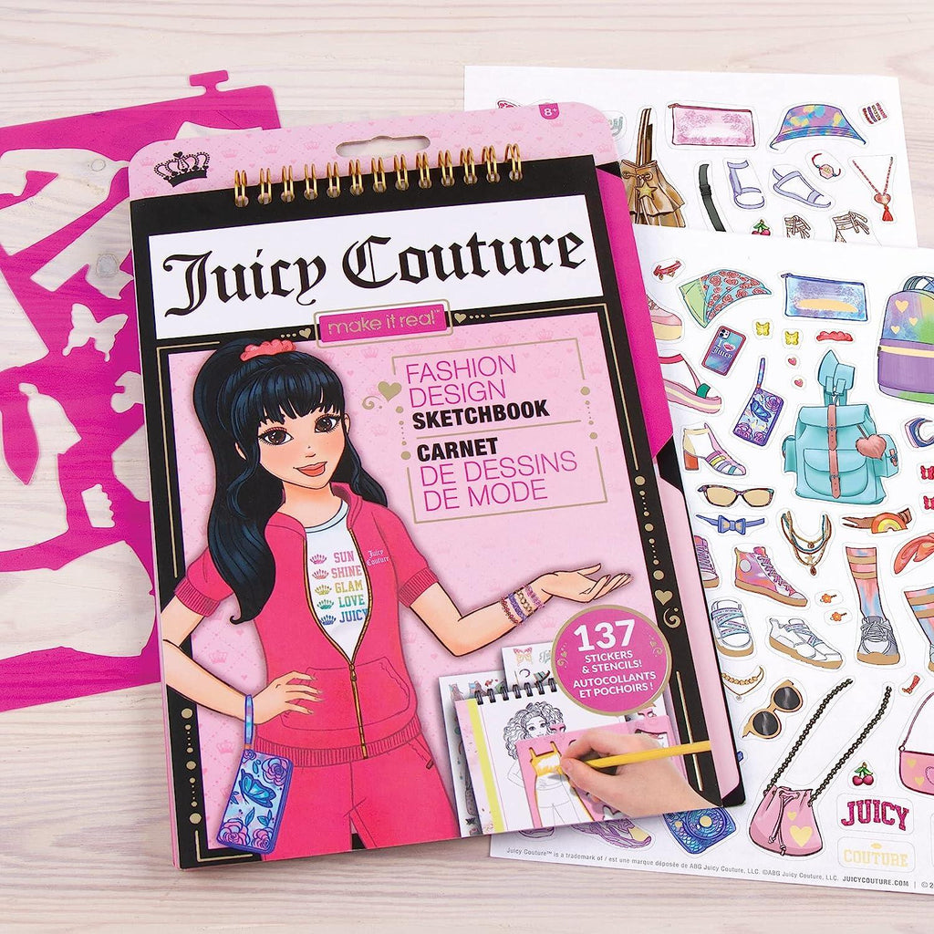 Make it Real Juicy Couture Fashion Sketchbook - TOYBOX Toy Shop