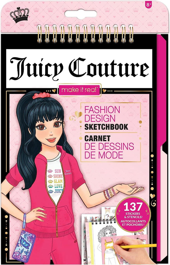 Make it Real Juicy Couture Fashion Sketchbook - TOYBOX Toy Shop