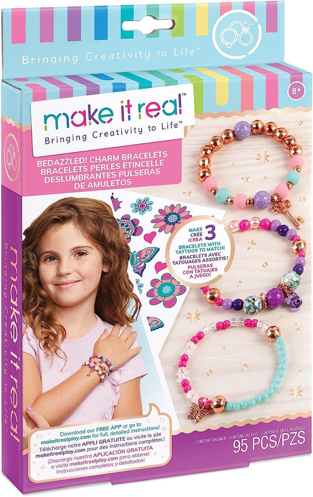 Make it Real Bedazzled! Charm Bracelets  Blooming Creativity - TOYBOX Toy Shop