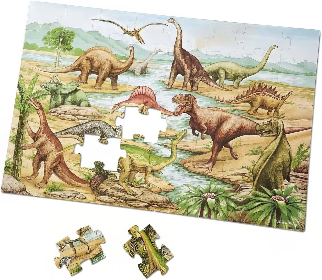 Melissa & Doug 10421 Dinosaurs Floor Puzzle, 48 Pieces - TOYBOX Toy Shop