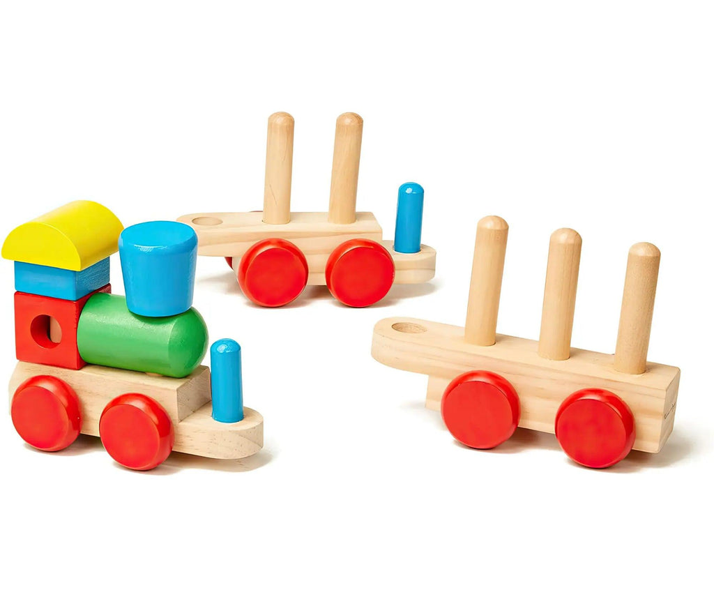 Melissa & Doug 10572 Wooden Stacking Train Toddler Toy - TOYBOX Toy Shop