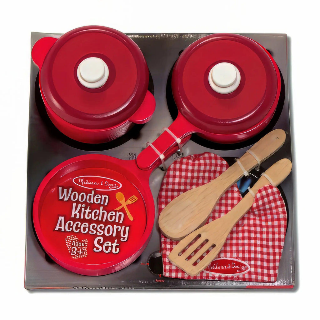 Melissa & Doug 12610 Play Kitchen Accessory Set - Pot & Pans - TOYBOX Toy Shop
