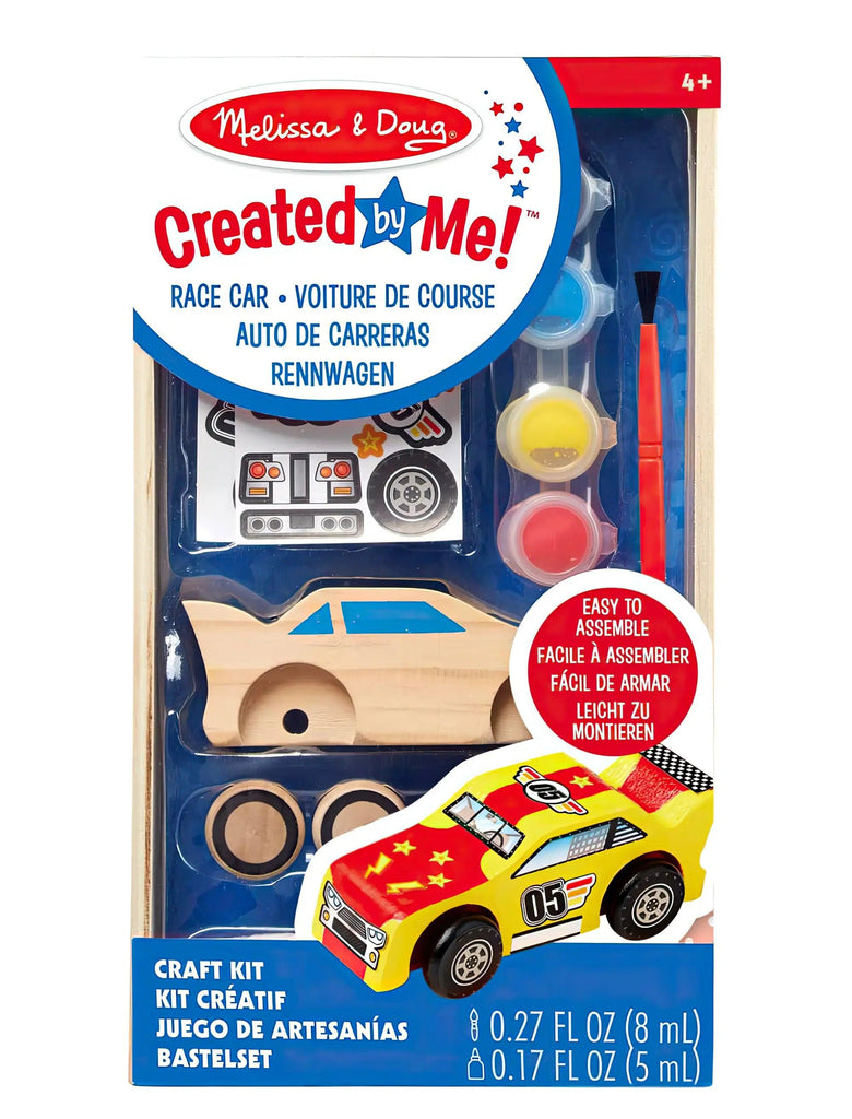 Melissa & Doug Created by Me! Race Car Wooden Craft Kit - TOYBOX Toy Shop