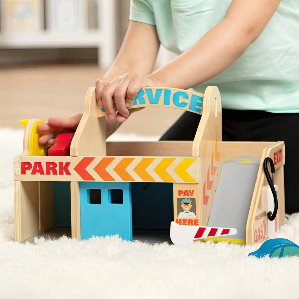 Melissa & Doug Service Station Parking Garage - TOYBOX Toy Shop