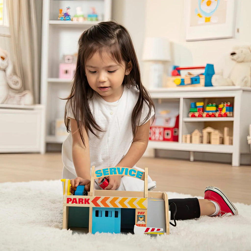 Melissa & Doug Service Station Parking Garage - TOYBOX Toy Shop