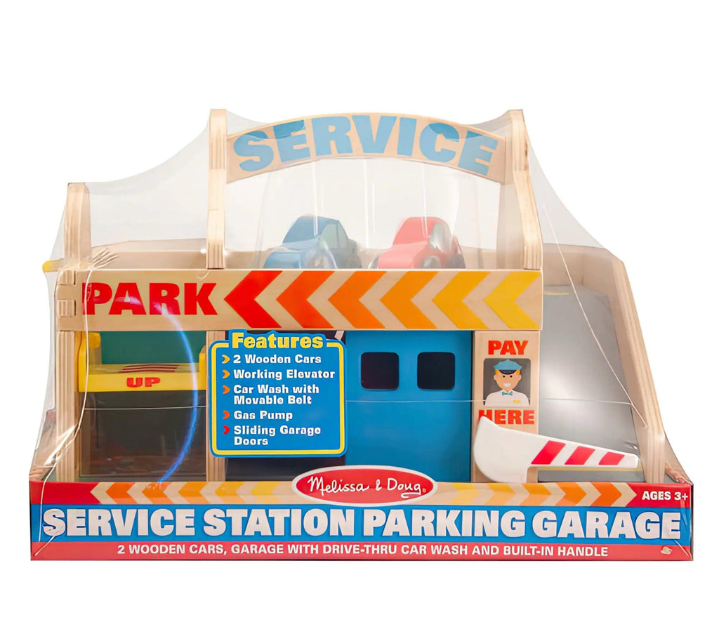 Melissa & Doug Service Station Parking Garage - TOYBOX Toy Shop