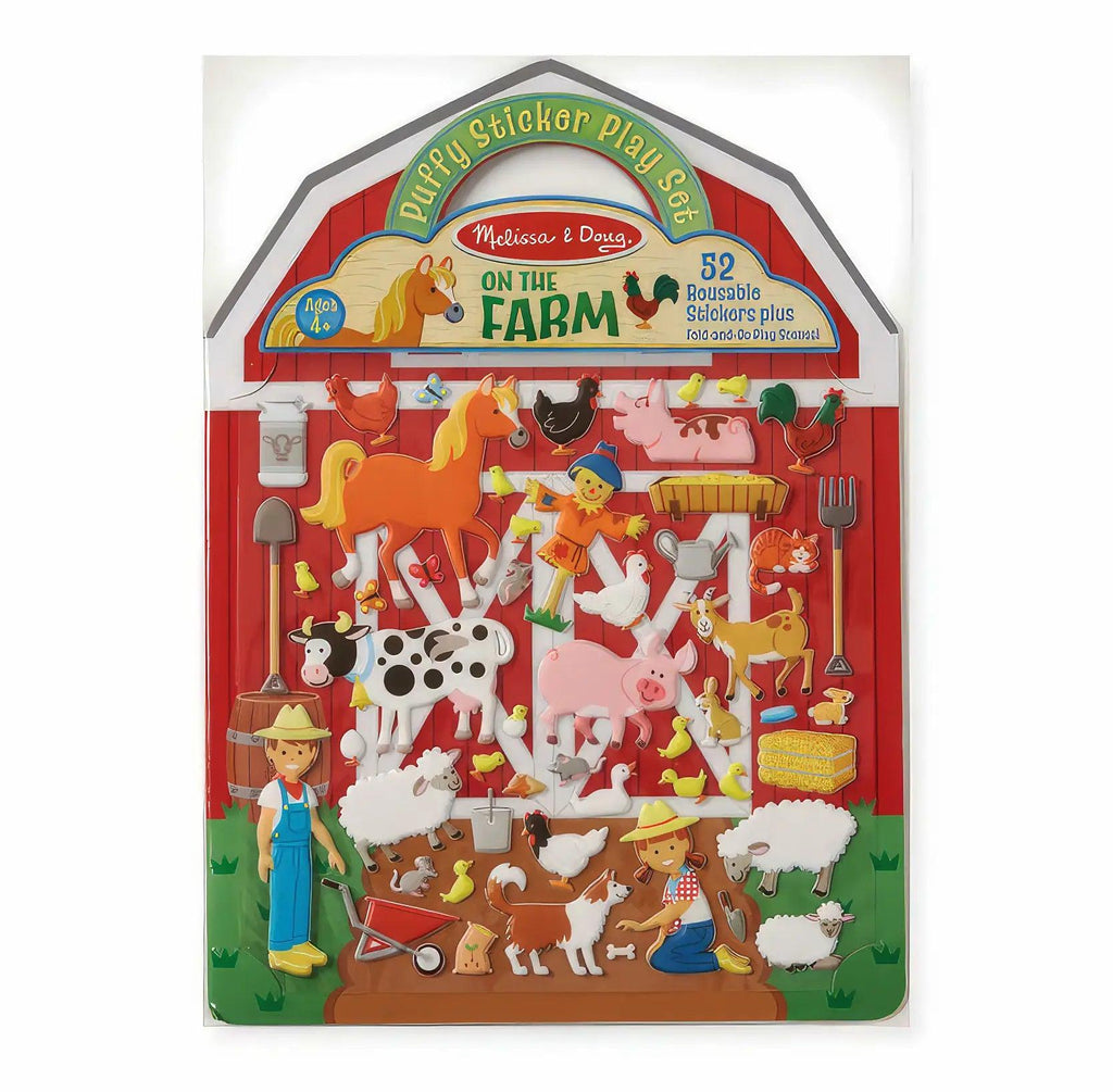 Melissa & Doug Farm Reusable Puffy Stickers - TOYBOX Toy Shop