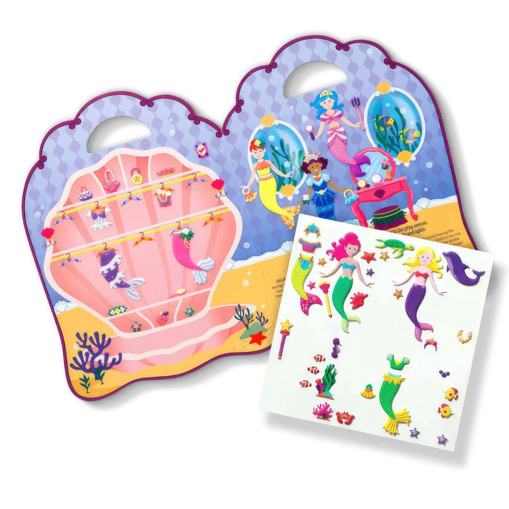 Melissa & Doug Mermaids Reusable Puffy Stickers - TOYBOX Toy Shop