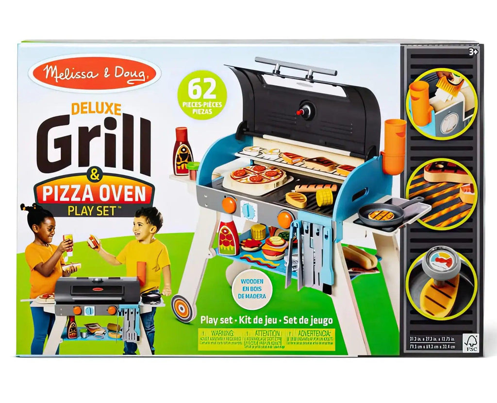 Melissa & Doug 30608 Deluxe Grill & Pizza Oven Play Set - TOYBOX Toy Shop