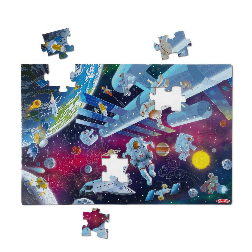 Melissa & Doug Outer Space Glow-in-the-Dark Floor Puzzle - TOYBOX Toy Shop