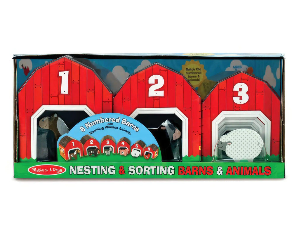 Melissa & Doug Nesting & Sorting Barns & Animals - TOYBOX Toy Shop