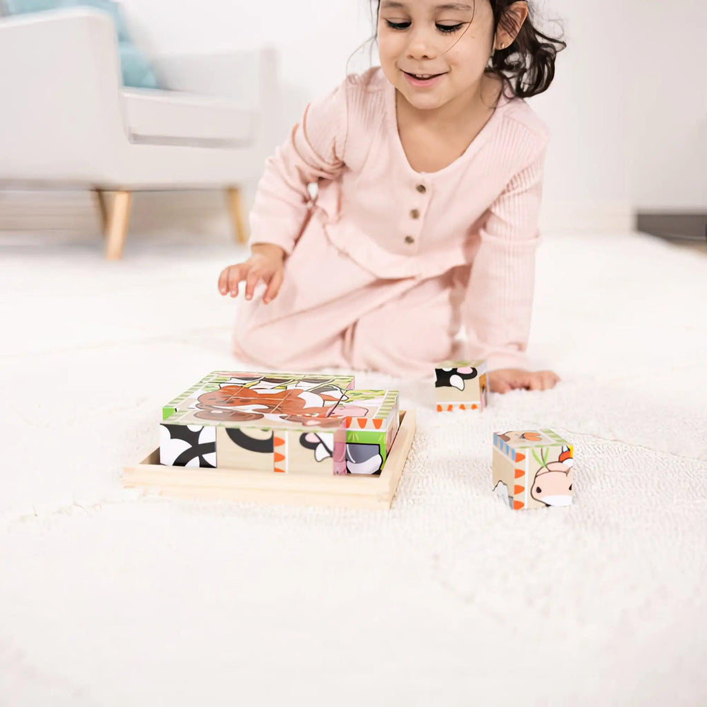 Melissa & Doug Farm Cube Puzzle - TOYBOX Toy Shop