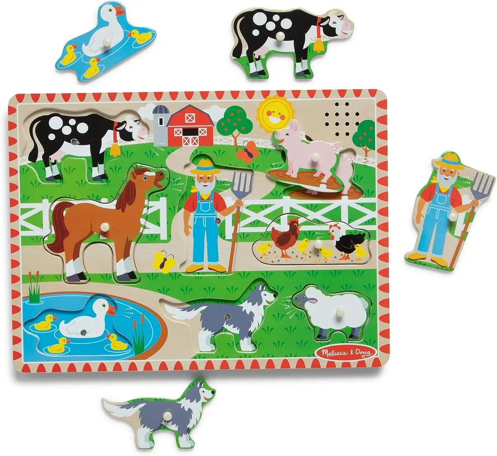 Melissa & Doug Old MacDonald's Farm Sound Wooden Puzzle - TOYBOX Toy Shop