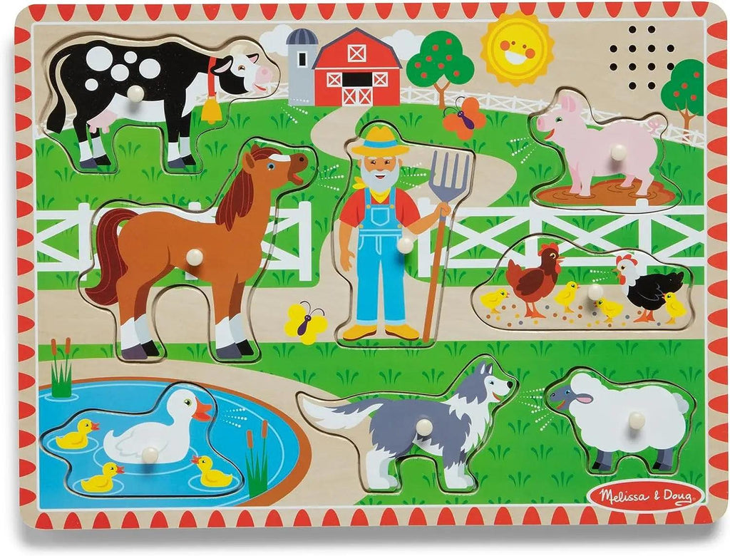 Melissa & Doug Old MacDonald's Farm Sound Wooden Puzzle - TOYBOX Toy Shop