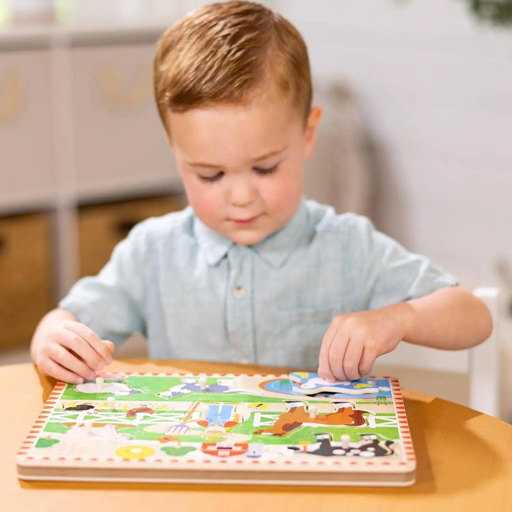 Melissa & Doug Old MacDonald's Farm Sound Wooden Puzzle - TOYBOX Toy Shop