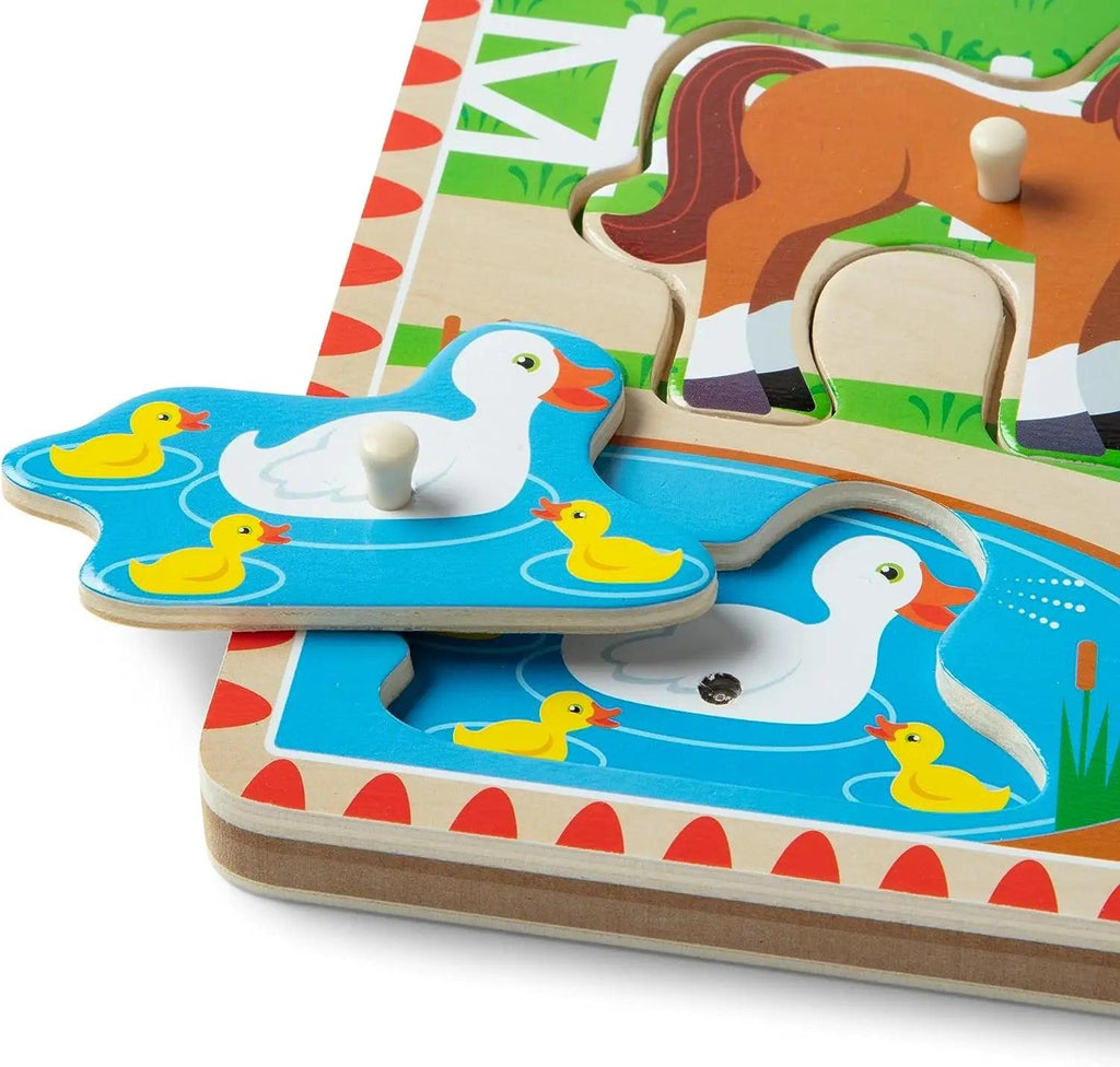 Melissa & Doug Old MacDonald's Farm Sound Wooden Puzzle - TOYBOX Toy Shop