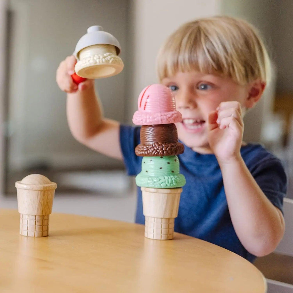 Melissa & Doug Scoop & Stack Ice Cream Cone Playset - TOYBOX Toy Shop