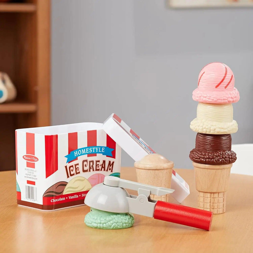 Melissa & Doug Scoop & Stack Ice Cream Cone Playset - TOYBOX Toy Shop