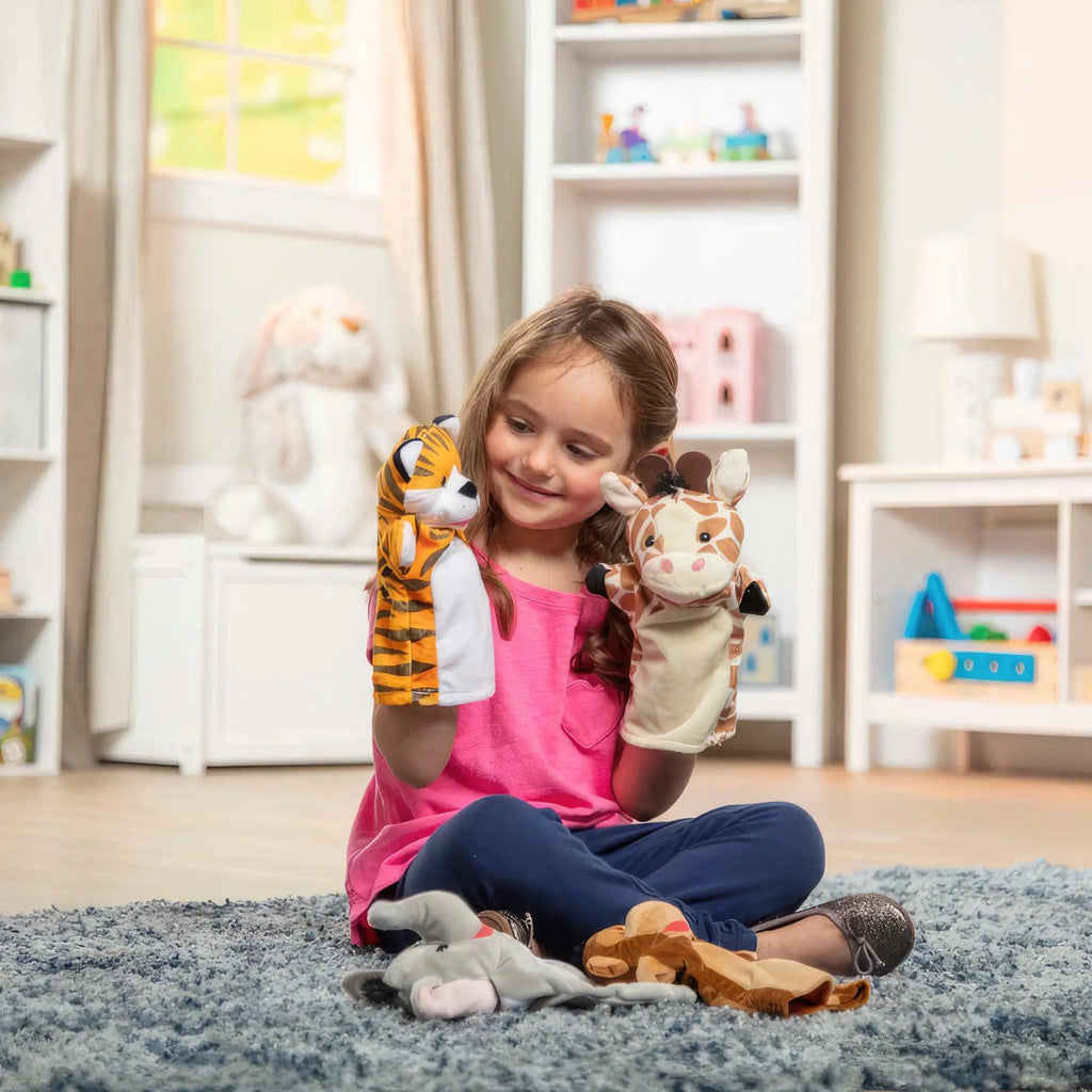 Melissa & Doug 19081 Zoo Friends Hand Puppets (set of 4) - TOYBOX Toy Shop