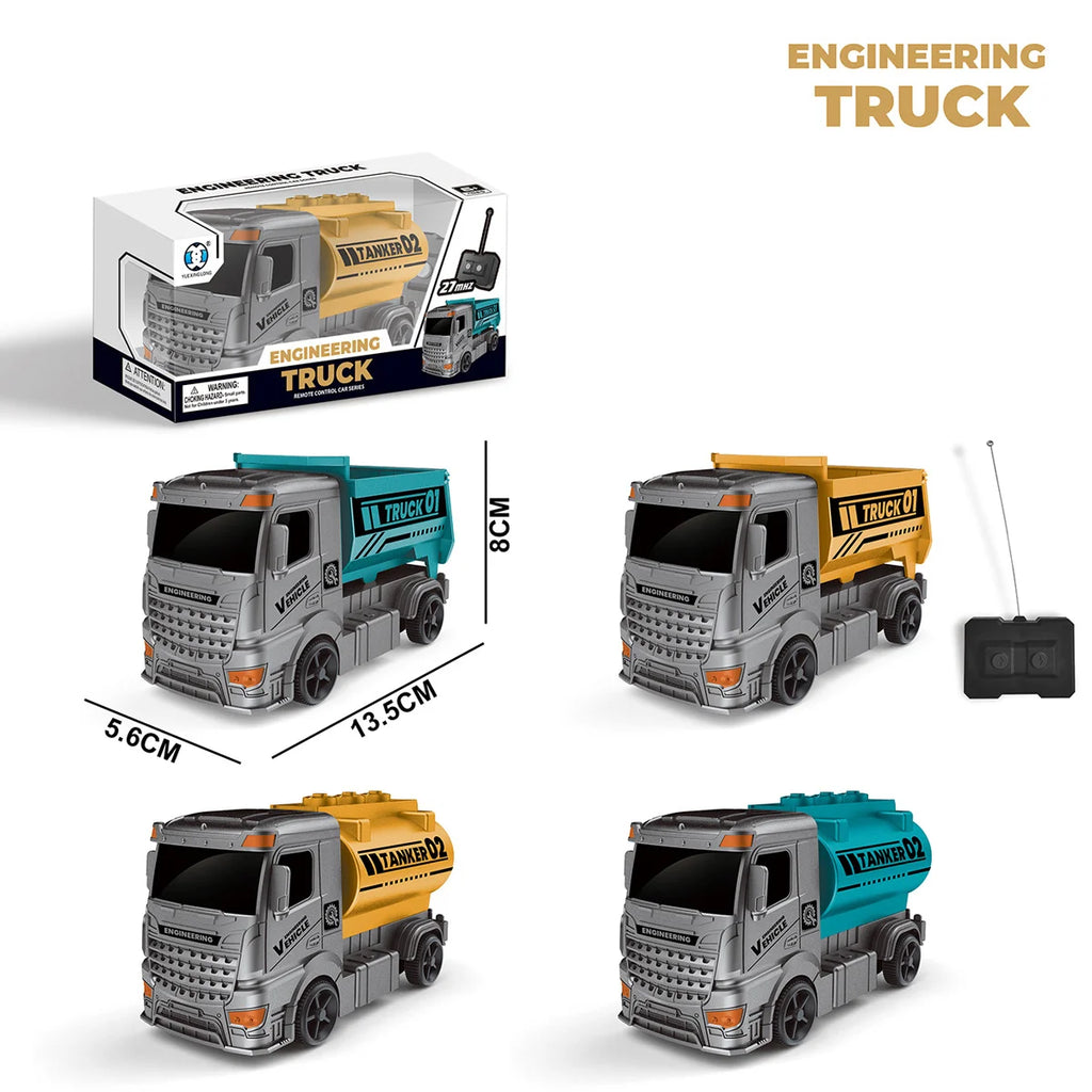 Mini 2-Channel RC Remote Controlled Construction Truck - Assortment - TOYBOX Toy Shop
