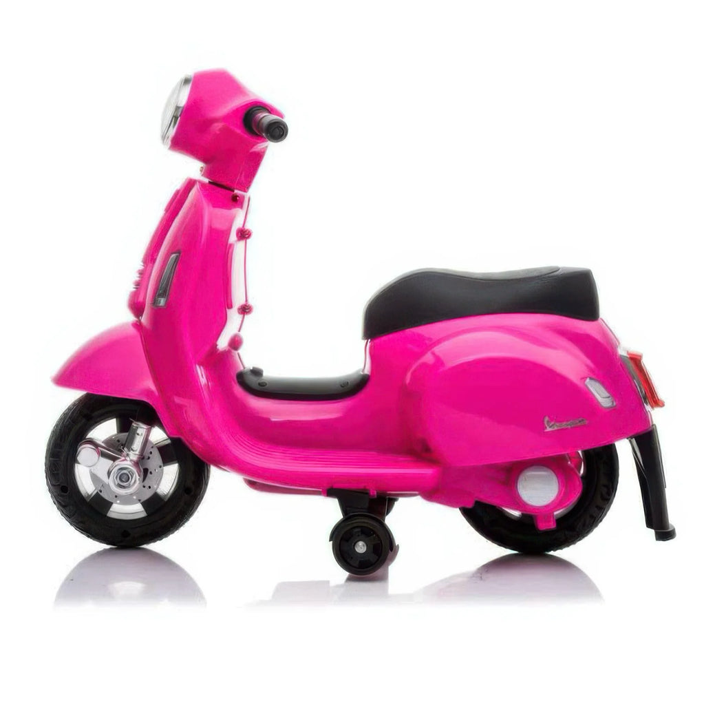 Mini Vespa Kids Electric 6V Battery Powered Motorbike Ride-on - Pink - TOYBOX Toy Shop