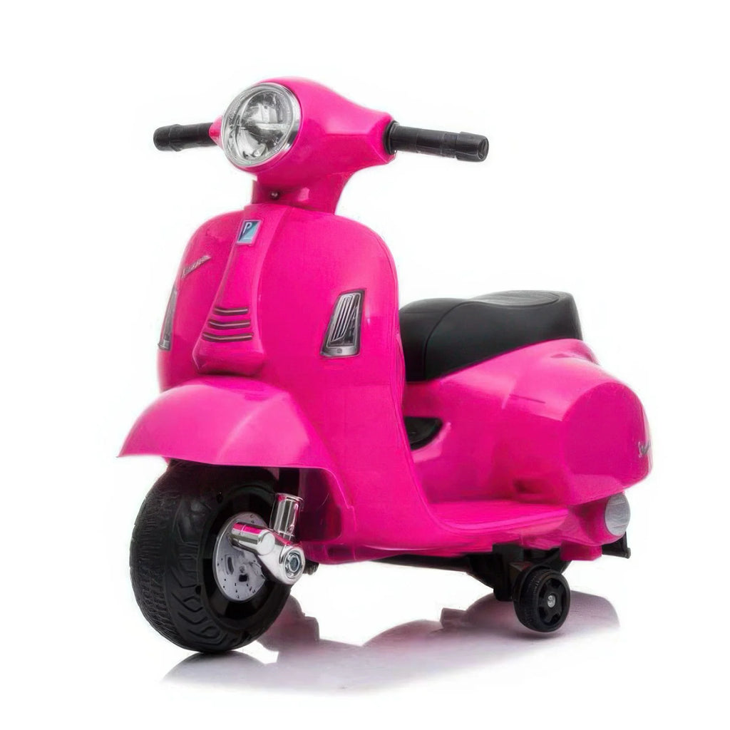 Mini Vespa Kids Electric 6V Battery Powered Motorbike Ride-on - Pink - TOYBOX Toy Shop