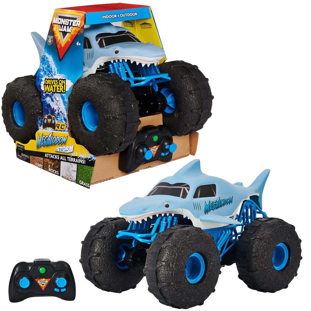 Monster Jam Megalodon Storm Thrasher 1:15 Remote Control Monster Truck - TOYBOX Toy Shop
