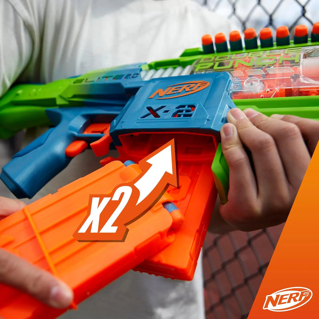 NERF Elite 2.0 Double Punch Dart Blaster - TOYBOX Toy Shop