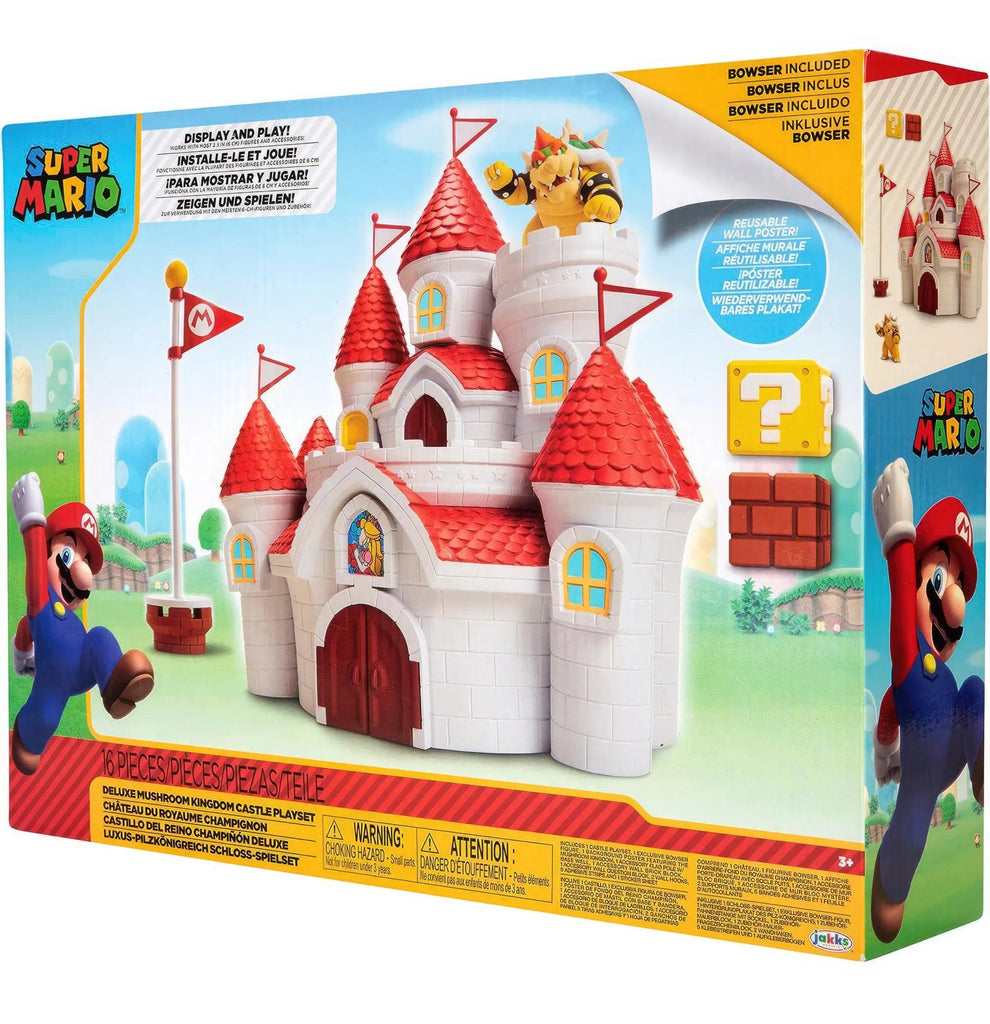 Nintendo SUPER MARIO Mushroom Kingdom Castle Playset - TOYBOX Toy Shop