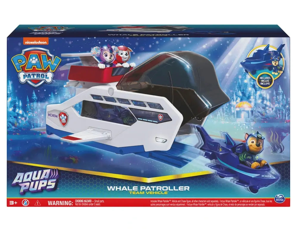 PAW Patrol Aqua Pups Whale Patroller Team Vehicle - TOYBOX Toy Shop