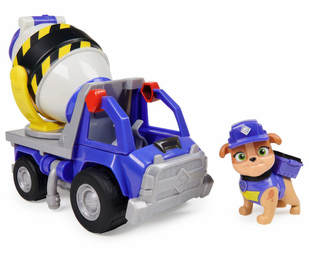 PAW Patrol Rubble & Crew Mix’s Cement Mixer Vehicle - TOYBOX Toy Shop