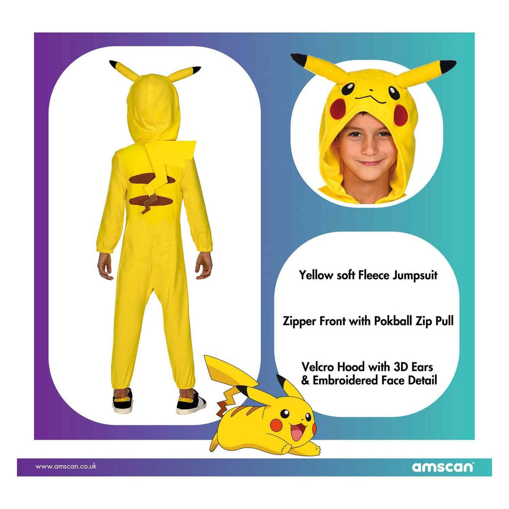 Pokémon Pikachu Child Costume Age 4-6 years - TOYBOX Toy Shop