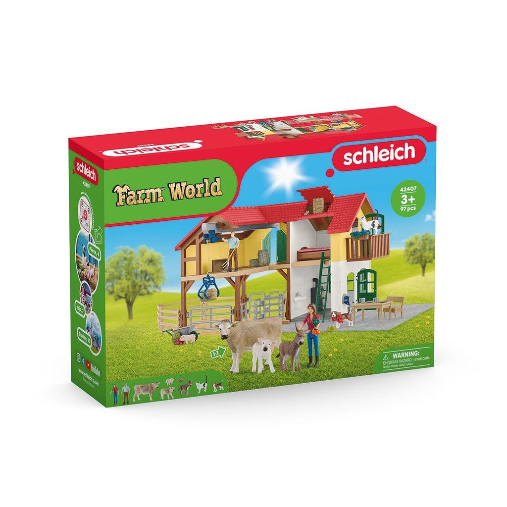 SCHLEICH 42407 Farm World Large Farm House - TOYBOX Toy Shop