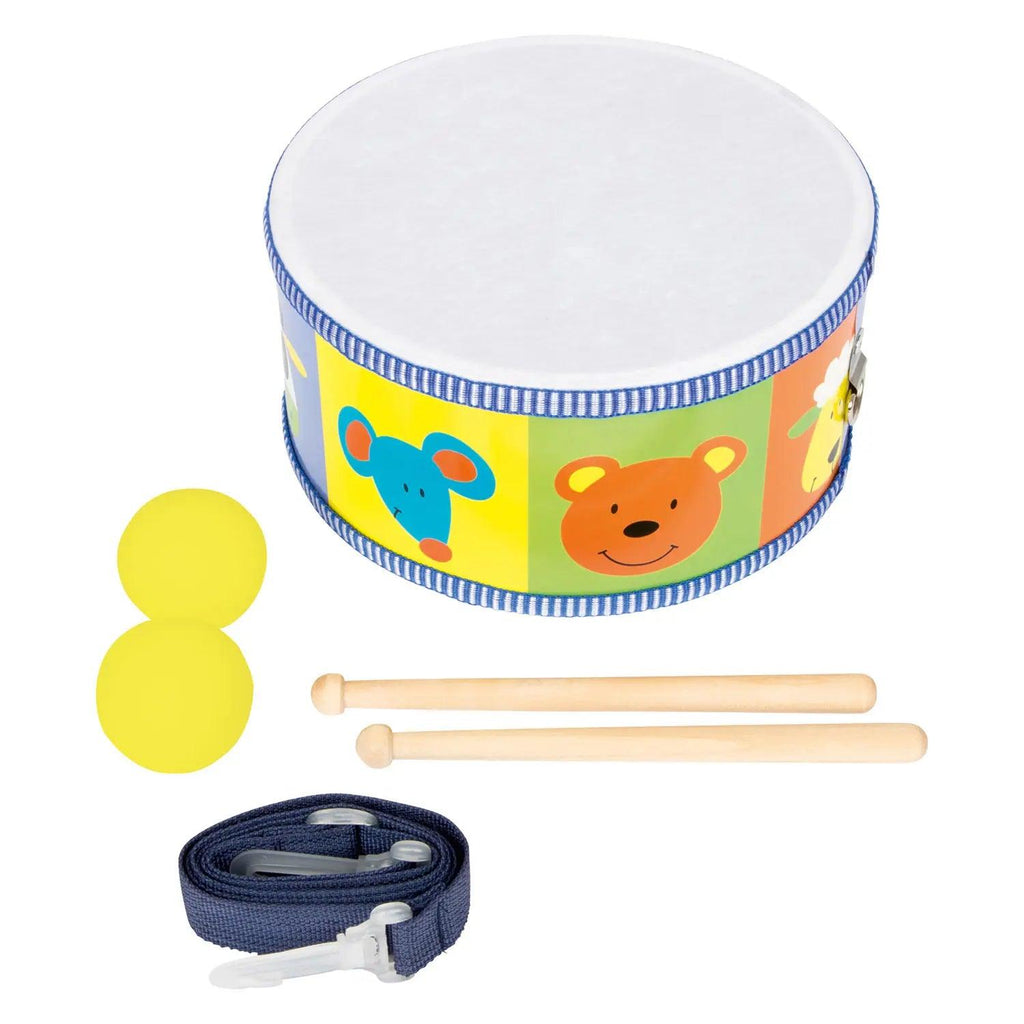 Small Foot - Wooden Drum Animals with Sticks - TOYBOX Toy Shop