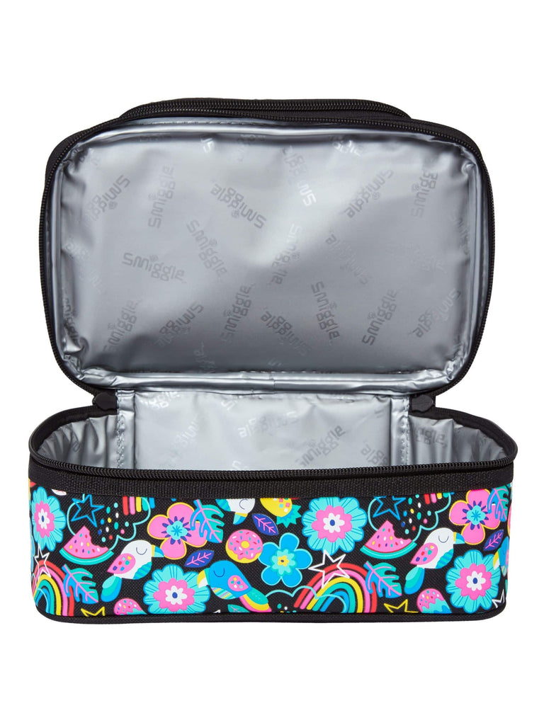 SMIGGLE Drift Double Decker Lunchbox - Black Mix - TOYBOX Toy Shop