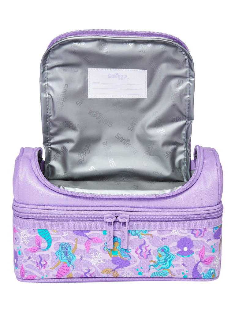 SMIGGLE Drift Double Decker Lunchbox - Lilac - TOYBOX Toy Shop