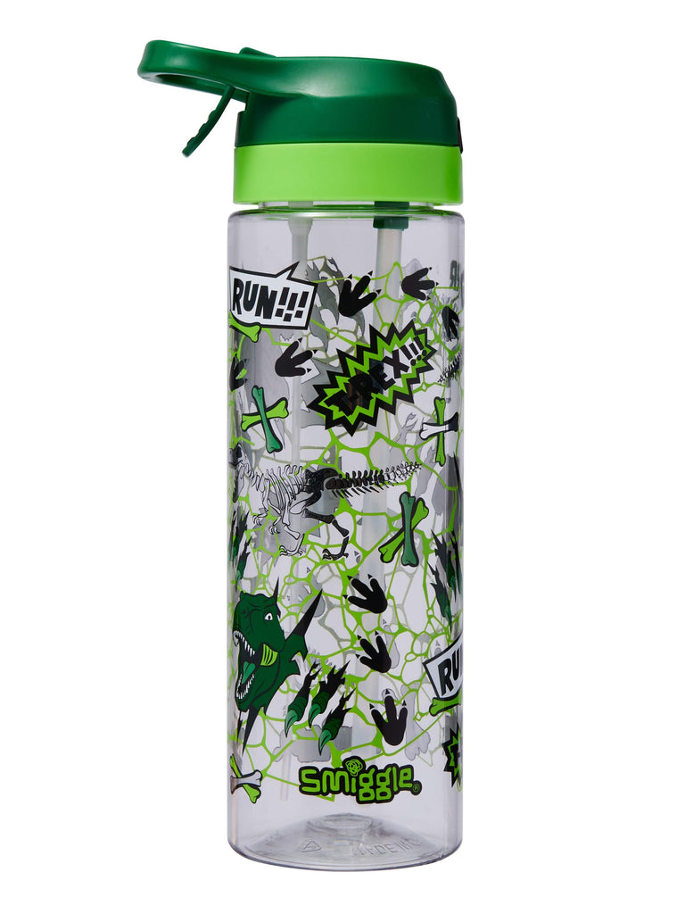 SMIGGLE Gush Flip Top Spritz Plastic Drink Bottle 700Ml - Green - TOYBOX Toy Shop