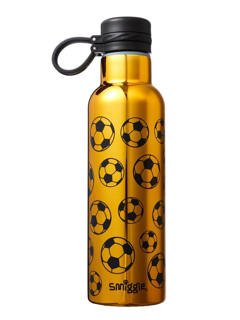 SMIGGLE Sports Insulated Stainless Steel Drink Bottle 640Ml - Gold - TOYBOX Toy Shop