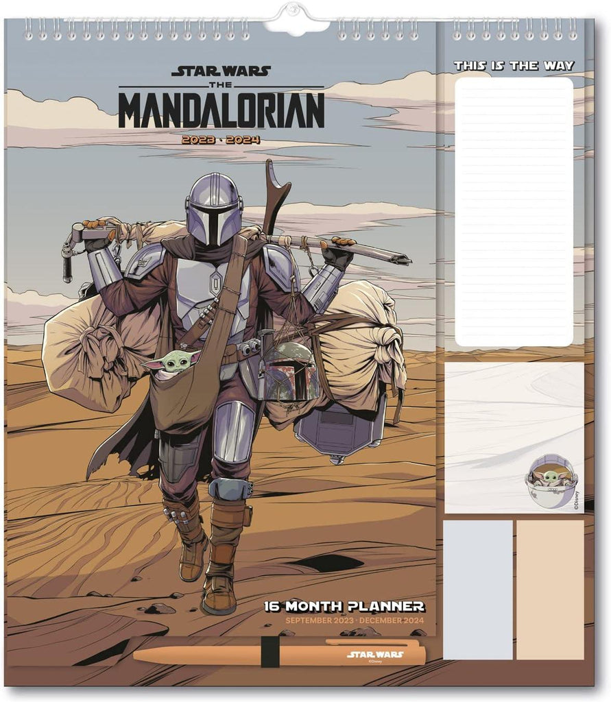 Star Wars The Mandalorian Wall Calendar 2024 - TOYBOX Toy Shop