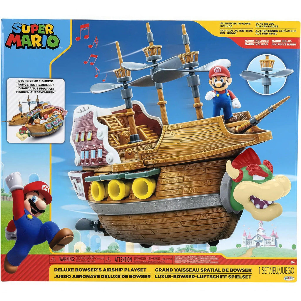 Super Mario Deluxe Bowser's Air Ship Playset - TOYBOX Toy Shop