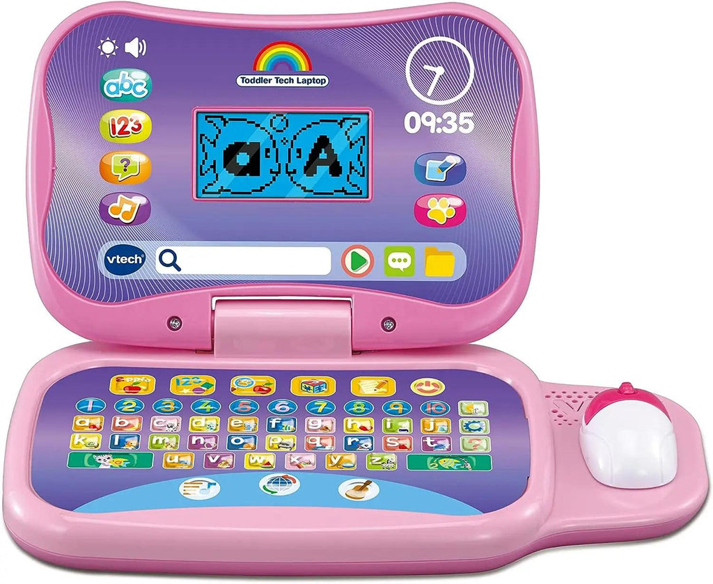 VTech Toddler Tech Laptop - Pink - TOYBOX Toy Shop