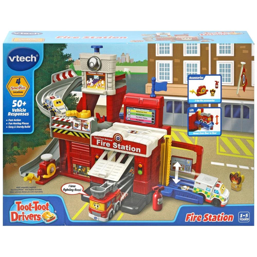 VTech Toot-Toot Drivers Fire Station Playset - TOYBOX Toy Shop