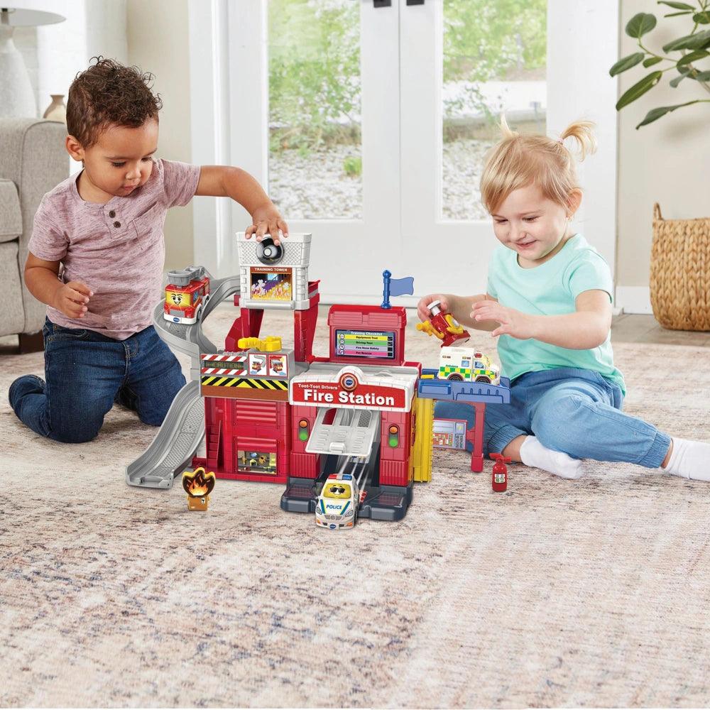 VTech Toot-Toot Drivers Fire Station Playset - TOYBOX Toy Shop