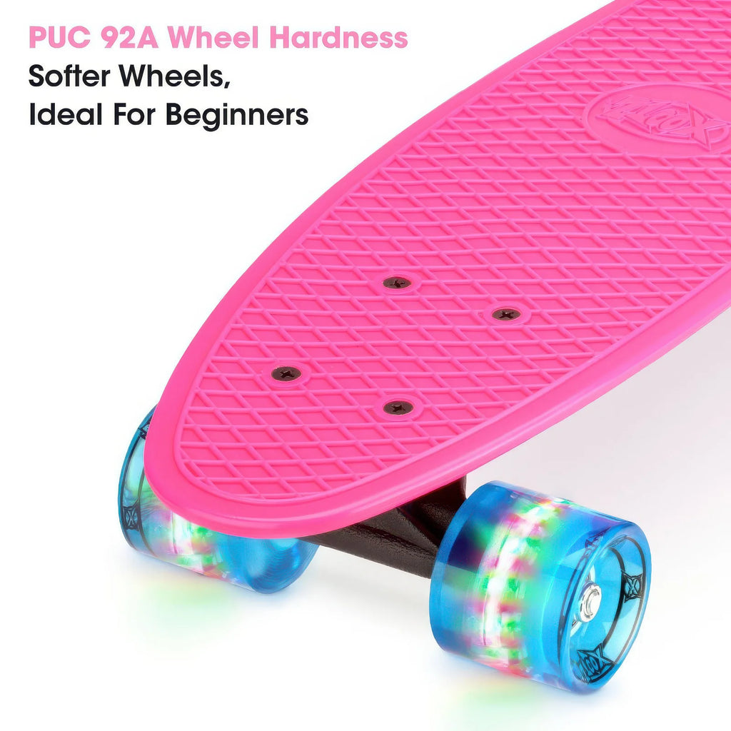 XOOTZ 22-Inch Mini Cruiser Skateboard - Pink - TOYBOX Toy Shop