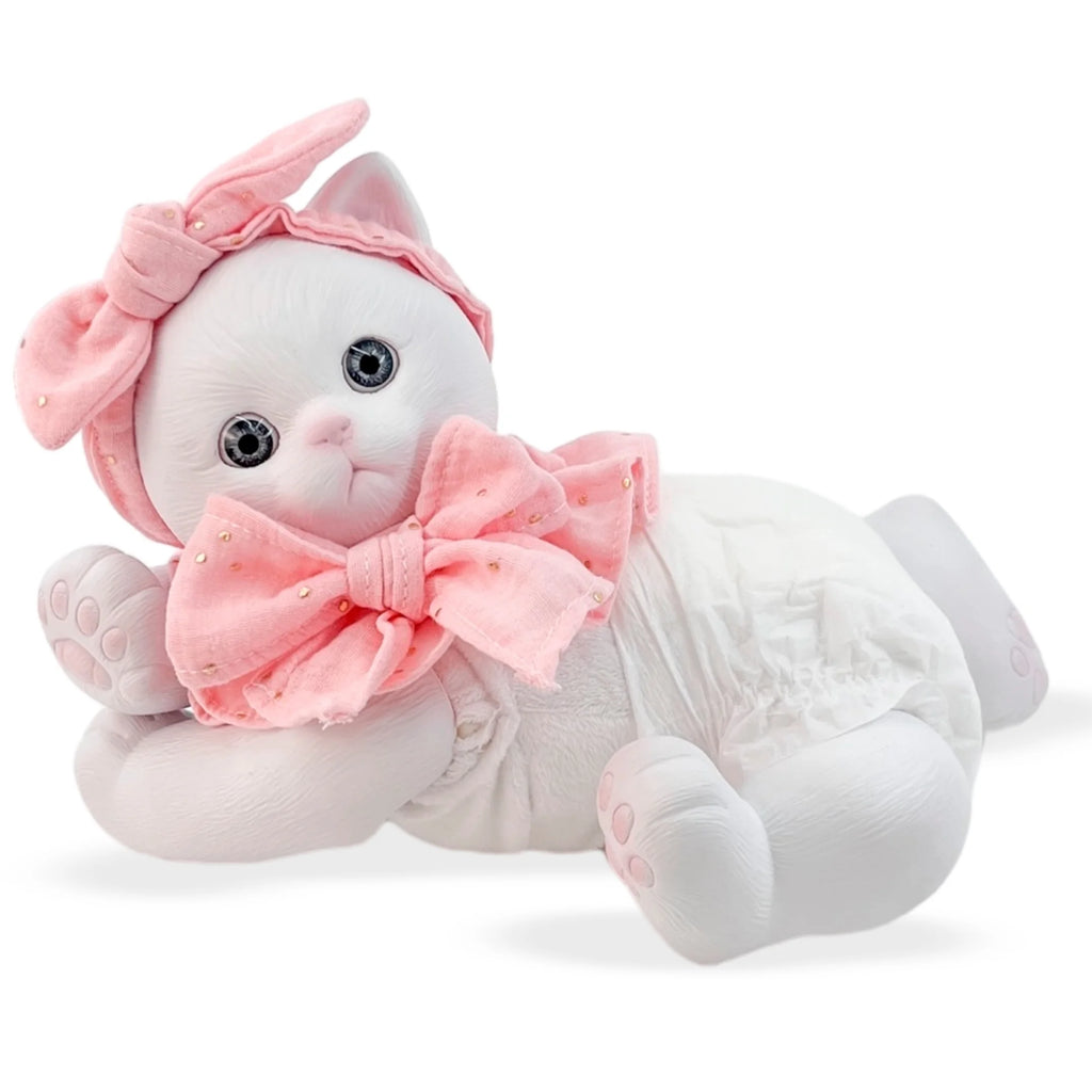 Berjuan 60130 AniReal White Cat 35cm - TOYBOX Toy Shop