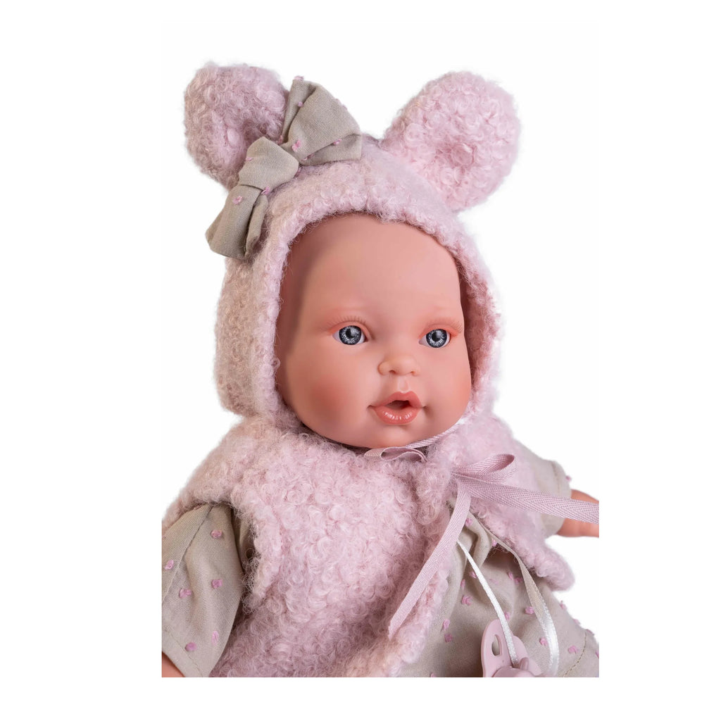 Antonio Juan 11320 Kika Lagrimitas Doll 27cm with Ear Vest - TOYBOX Toy Shop