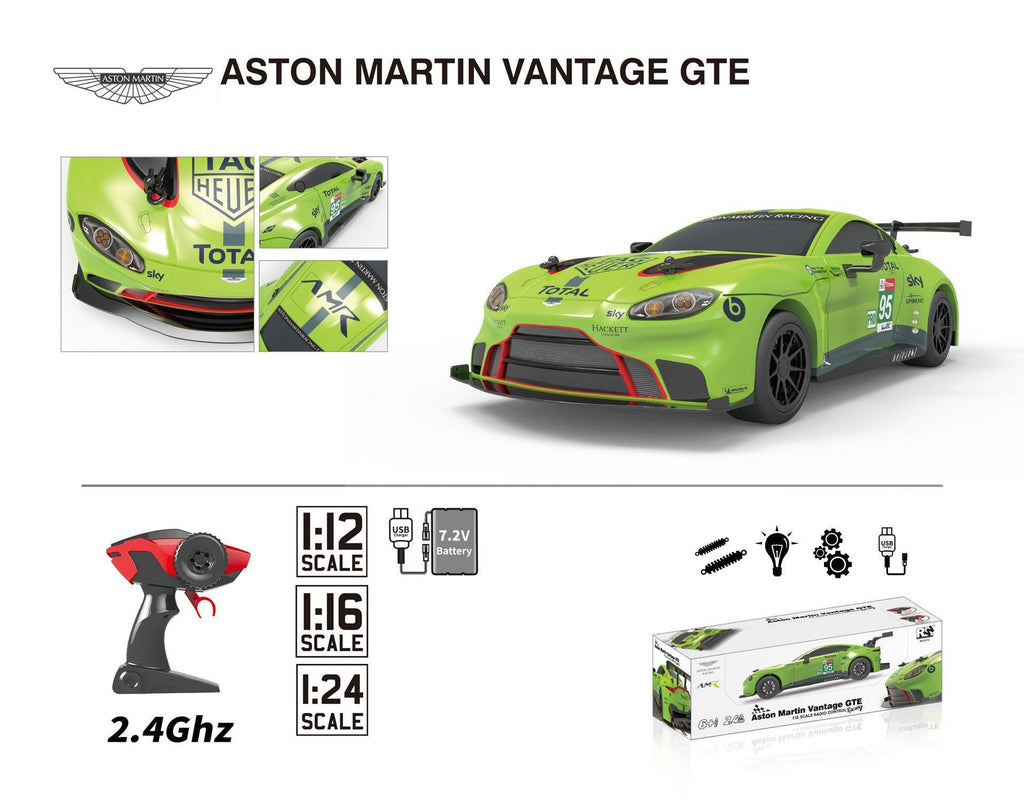 Aston Martin GTE Vantage Officially Licensed Remote Control Car - TOYBOX Toy Shop