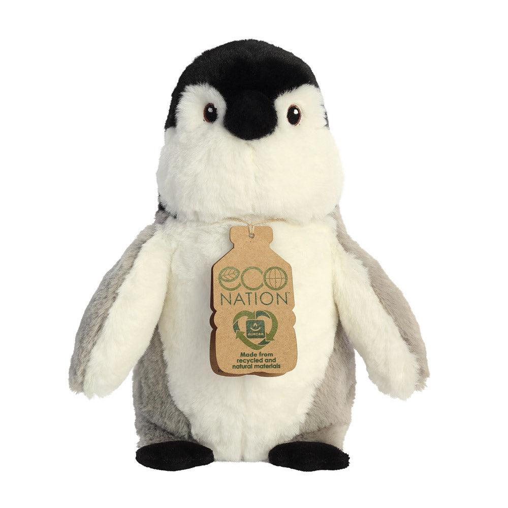 AURORA 35015 Eco Nation Penguin 9.5-inch Soft Toy - TOYBOX Toy Shop