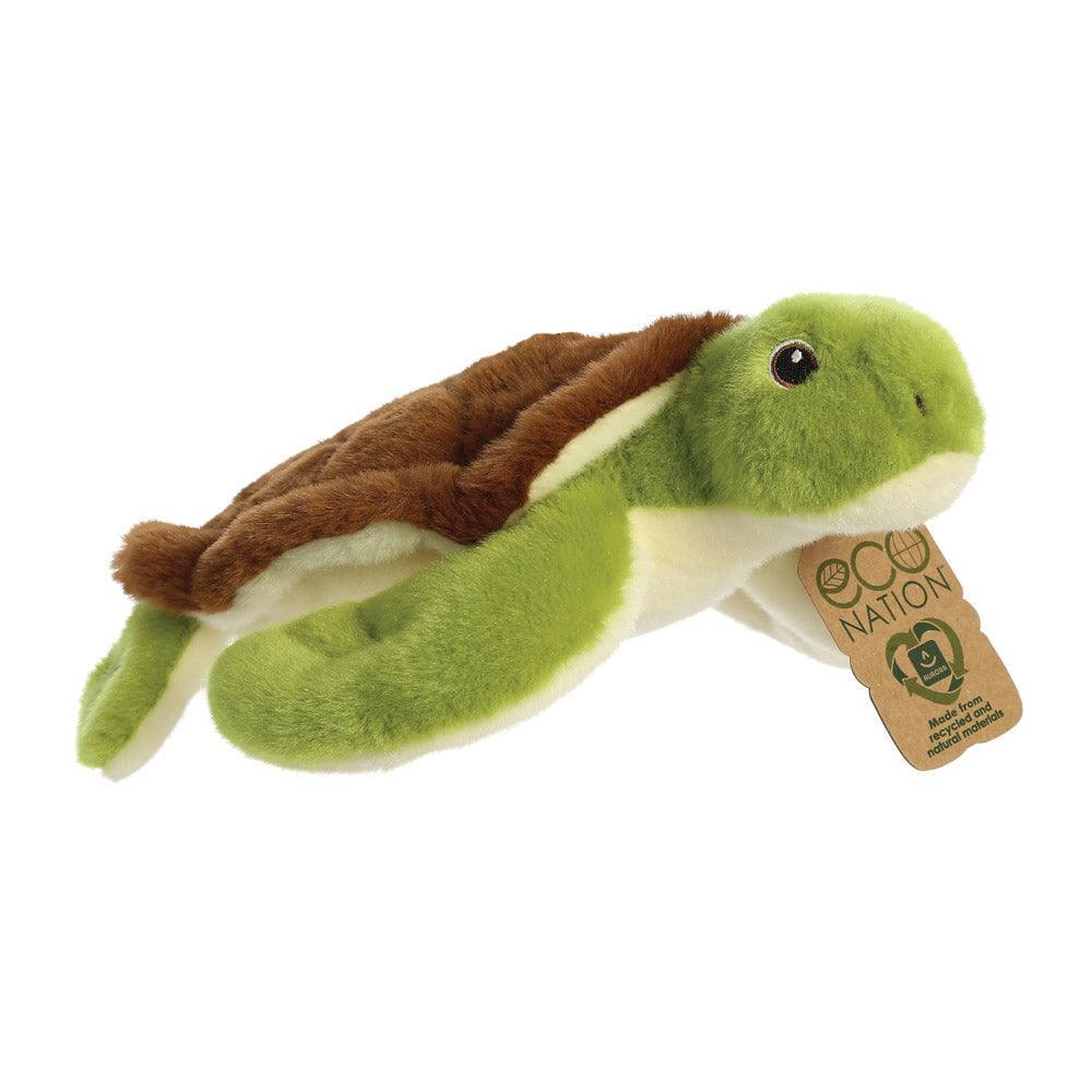 AURORA 35018 Eco Nation Turtle 26 cm Soft Toy - TOYBOX Toy Shop