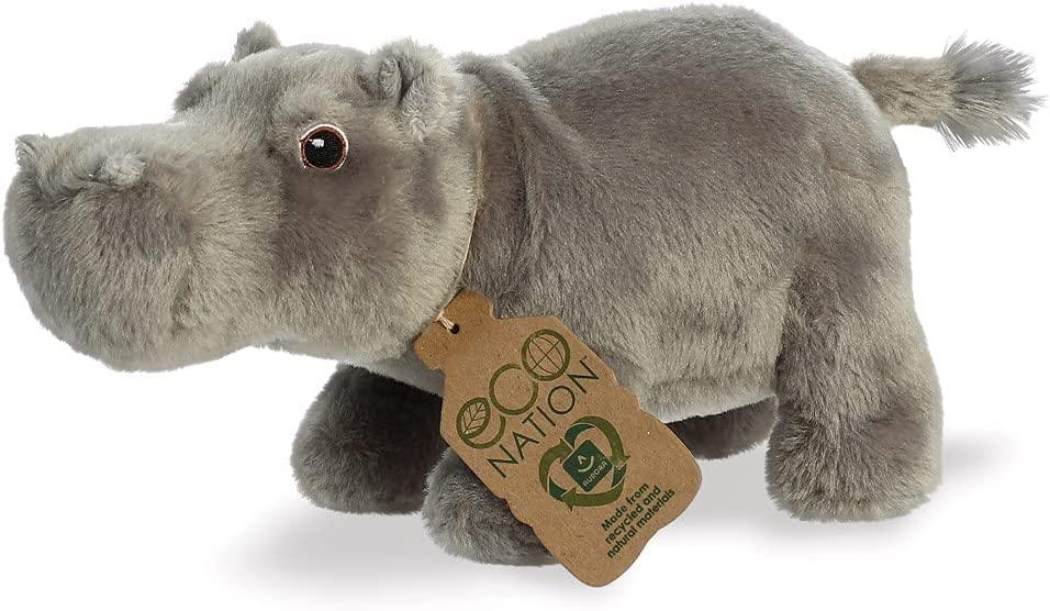AURORA 35034 Eco Nation Hippopotamus 27cm Soft Toy - TOYBOX Toy Shop